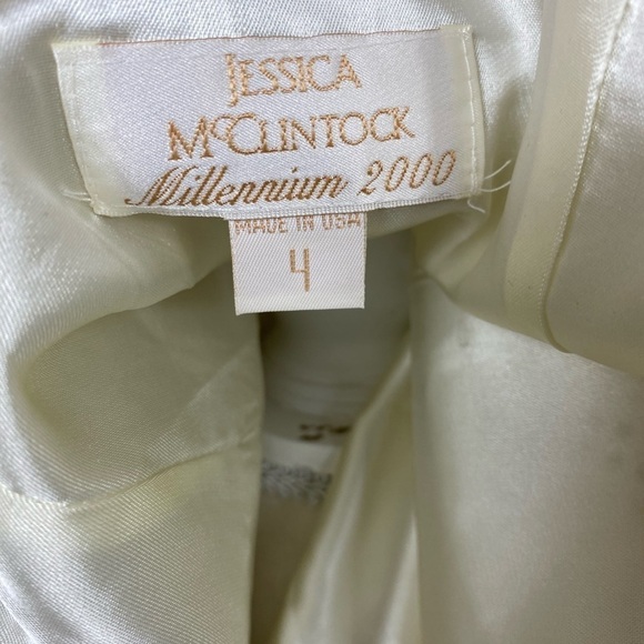 Jessica McClintock Millenium 2000 lace metallic maxi skirt Made in USA - Picture 12 of 12